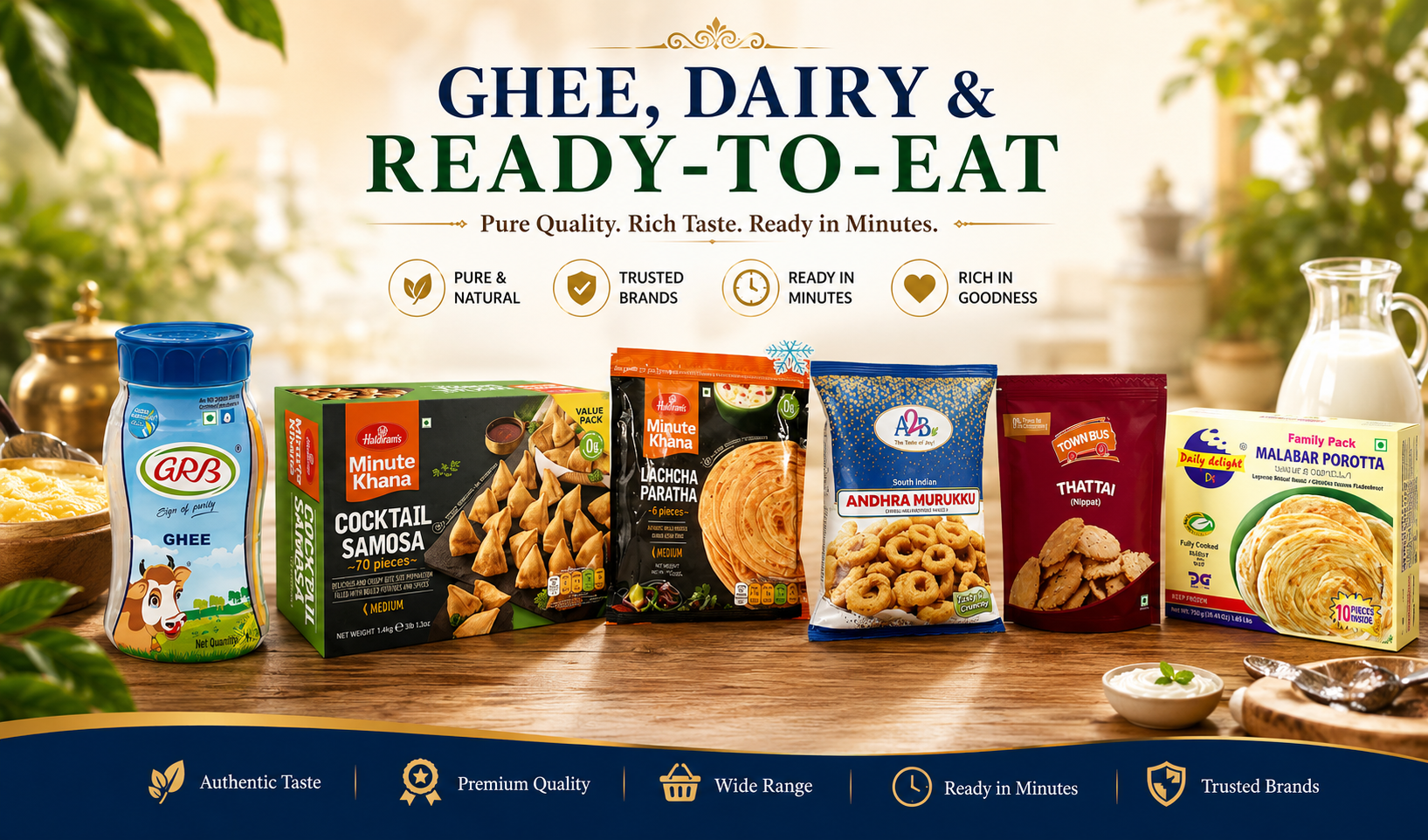 Ghee, Dairy & Ready-to-Eat