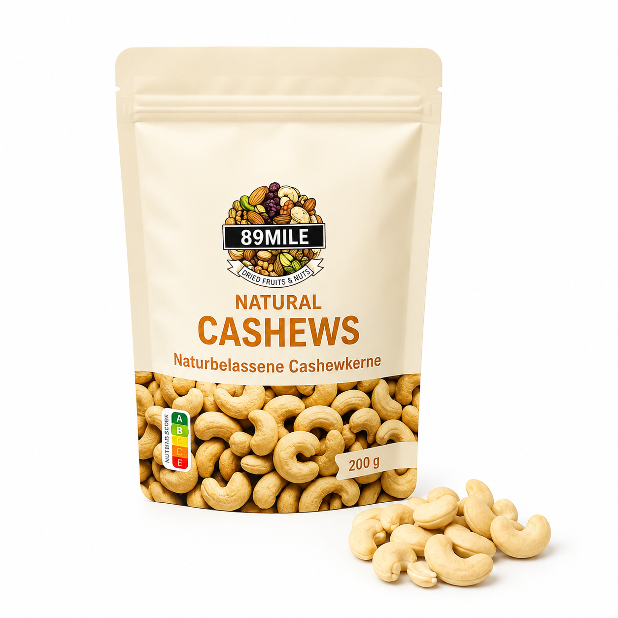 89mile Natural Cashew Kernels