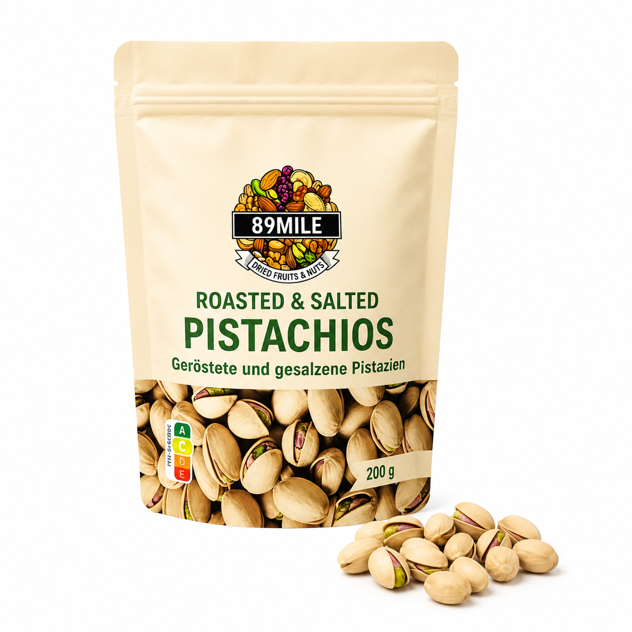89mile Roasted Salted Pistachios (in shell) - 100 g