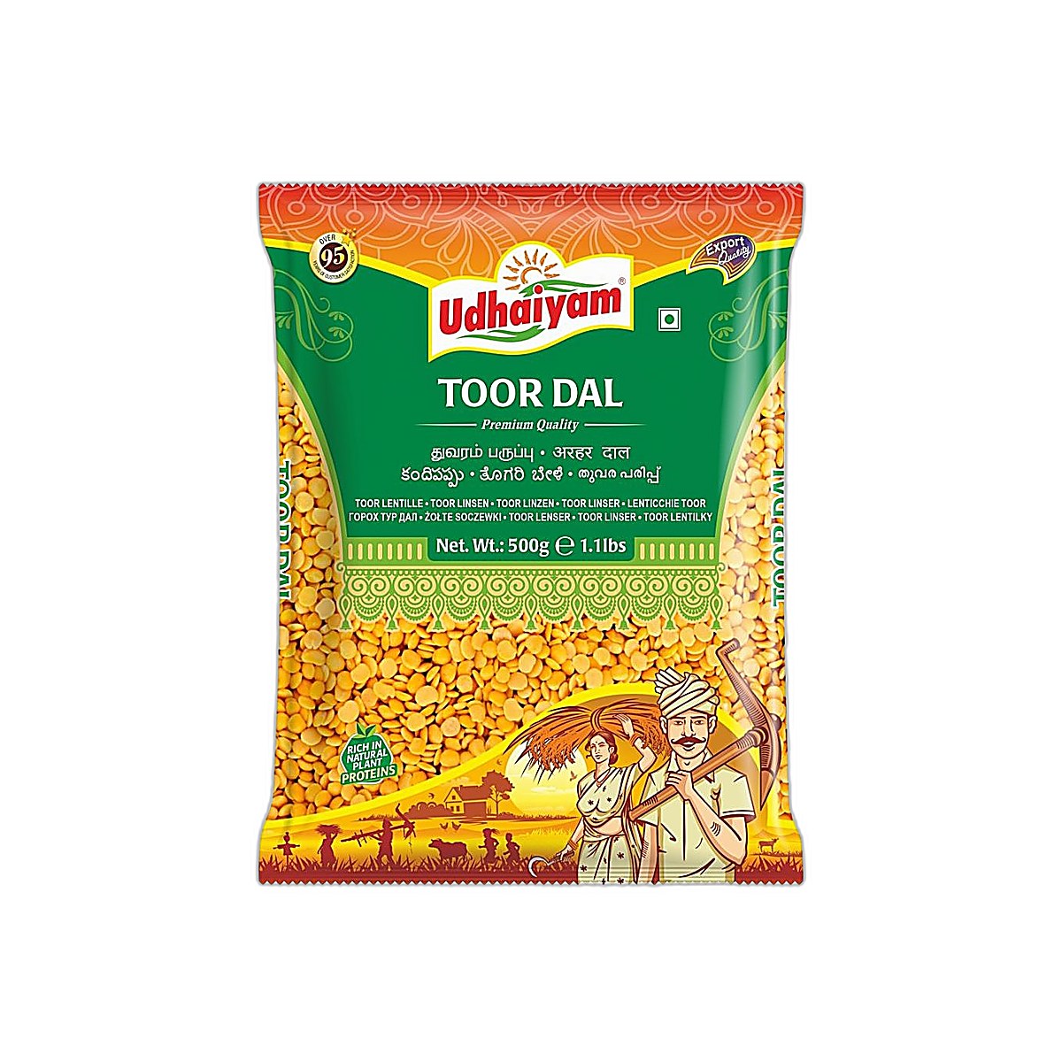 Udhaiyam Toor Dhal 2Kg (Swagatham Packing)